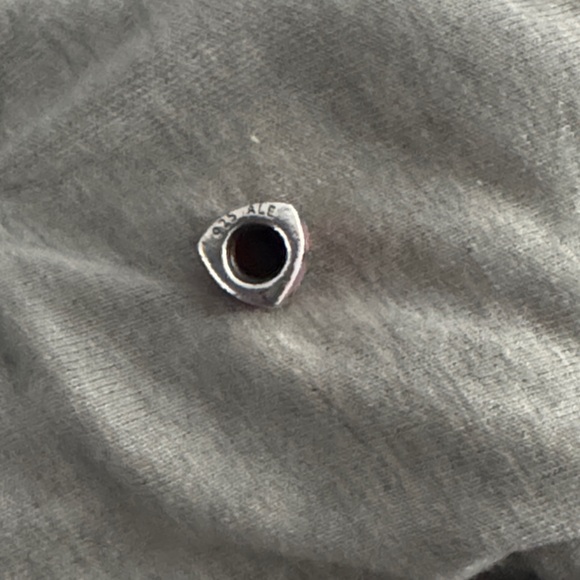 PANDORA Pink and Silver Enamel/Glass Bead SET - Picture 4 of 4